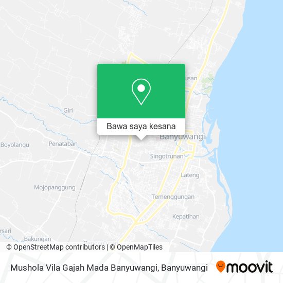 Peta Mushola Vila Gajah Mada Banyuwangi
