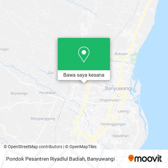 Peta Pondok Pesantren Riyadlul Badiah