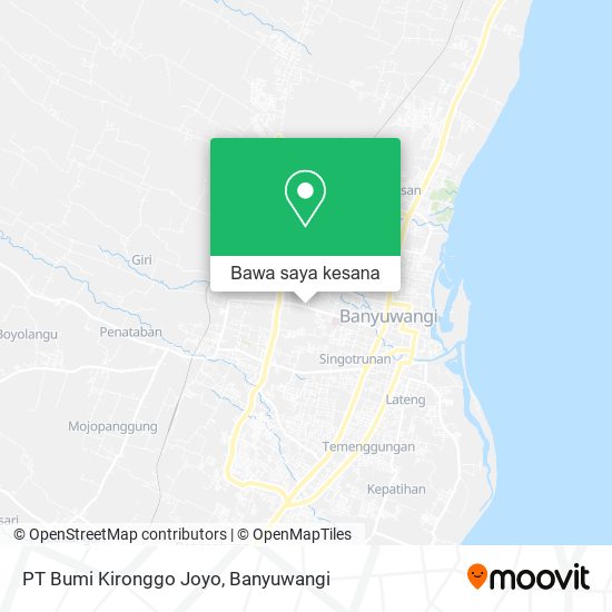 Peta PT Bumi Kironggo Joyo