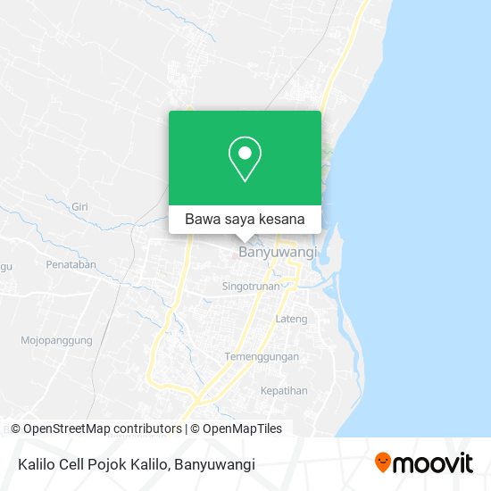 Peta Kalilo Cell Pojok Kalilo