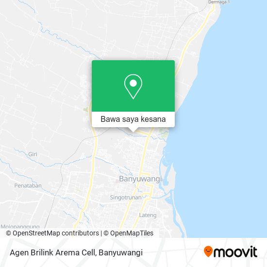 Peta Agen Brilink Arema Cell
