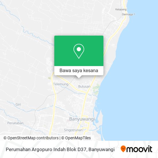 Peta Perumahan Argopuro Indah Blok D37