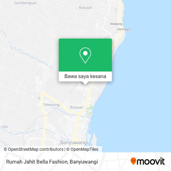 Peta Rumah Jahit Bella Fashion