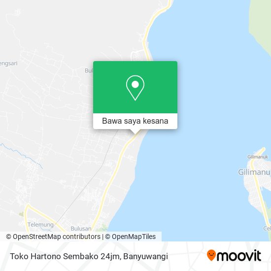 Peta Toko Hartono Sembako 24jm