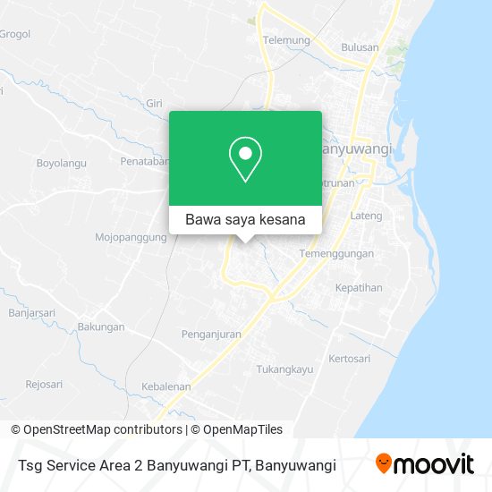 Peta Tsg Service Area 2 Banyuwangi PT
