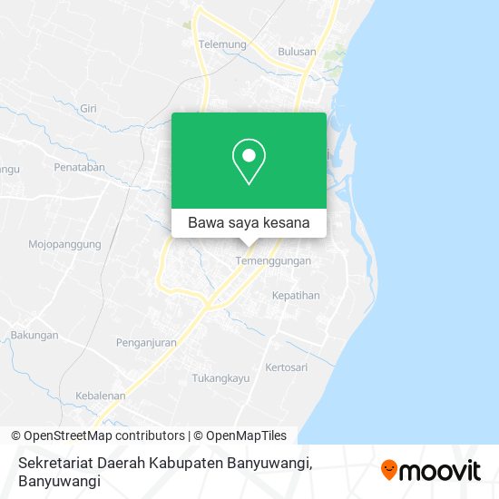 Peta Sekretariat Daerah Kabupaten Banyuwangi