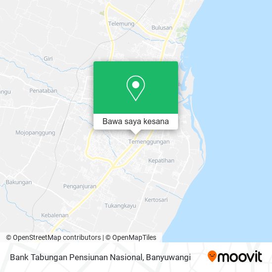 Peta Bank Tabungan Pensiunan Nasional
