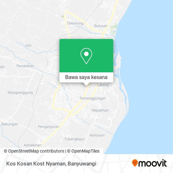Peta Kos Kosan Kost Nyaman