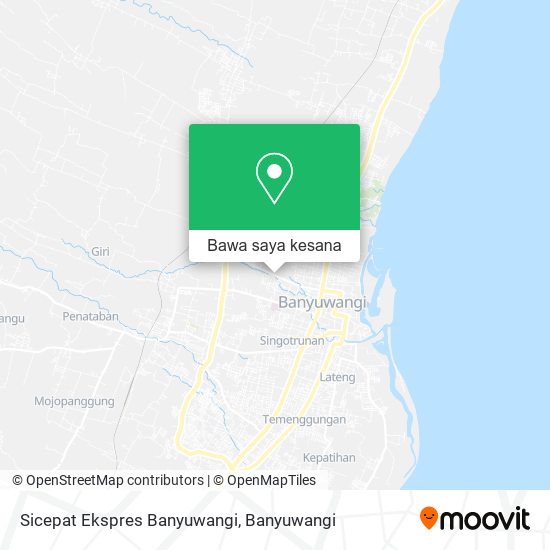 Peta Sicepat Ekspres Banyuwangi