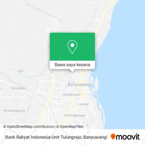 Peta Bank Rakyat Indonesia-Unit Tulungrejo
