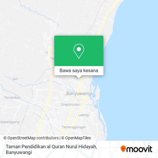Peta Taman Pendidikan al Quran Nurul Hidayah