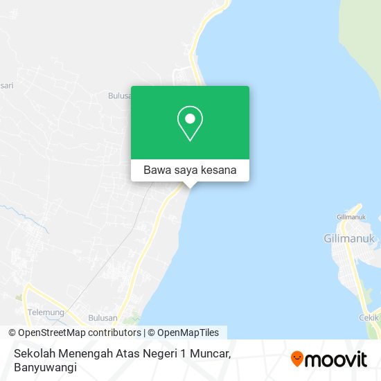 Peta Sekolah Menengah Atas Negeri 1 Muncar