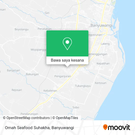 Peta Omah Seafood Suhakha