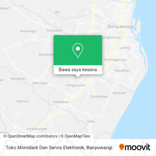Peta Toko Morodadi Dan Servis Elektronik