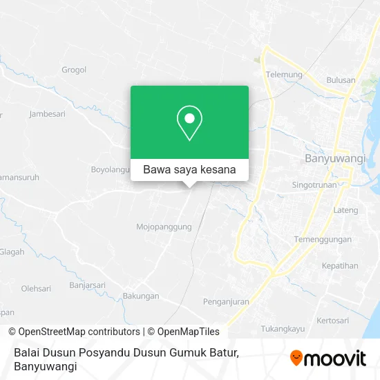 Peta Balai Dusun Posyandu Dusun Gumuk Batur
