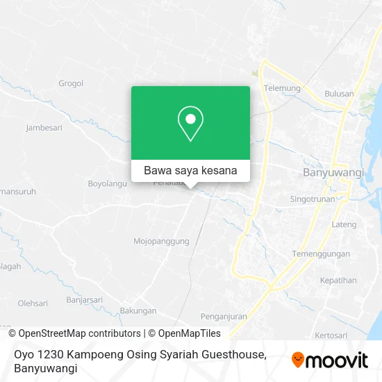 Peta Oyo 1230 Kampoeng Osing Syariah Guesthouse