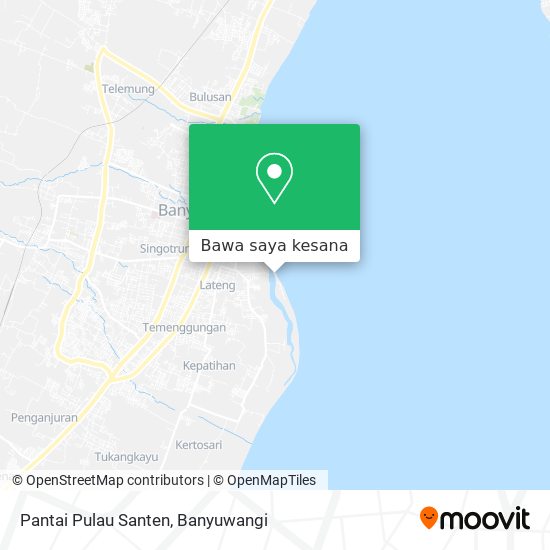 Peta Pantai Pulau Santen