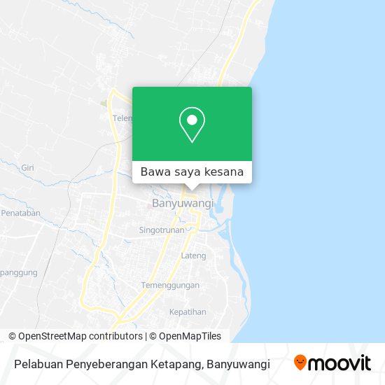 Peta Pelabuan Penyeberangan Ketapang