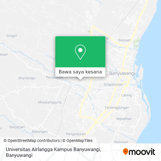 Peta Universitas Airlangga Kampus Banyuwangi