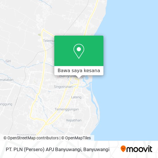 Peta PT. PLN (Persero) APJ Banyuwangi