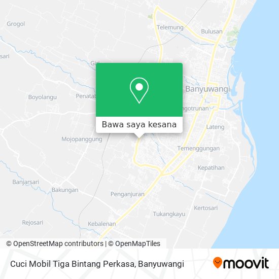 Peta Cuci Mobil Tiga Bintang Perkasa