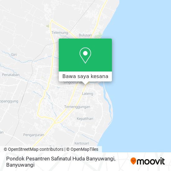 Peta Pondok Pesantren Safinatul Huda Banyuwangi