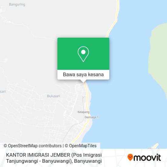 Peta KANTOR IMIGRASI JEMBER (Pos Imigrasi Tanjungwangi - Banyuwangi)