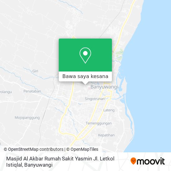 Peta Masjid Al Akbar Rumah Sakit Yasmin Jl. Letkol Istiqlal