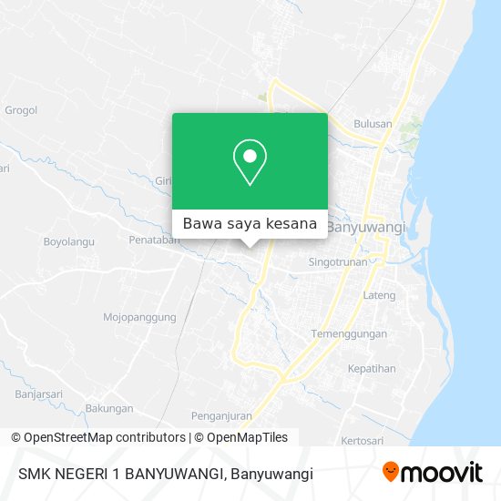 Peta SMK NEGERI 1 BANYUWANGI