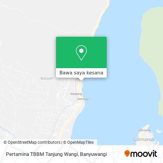 Peta Pertamina TBBM Tanjung Wangi