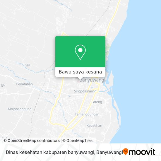 Peta Dinas kesehatan kabupaten banyuwangi