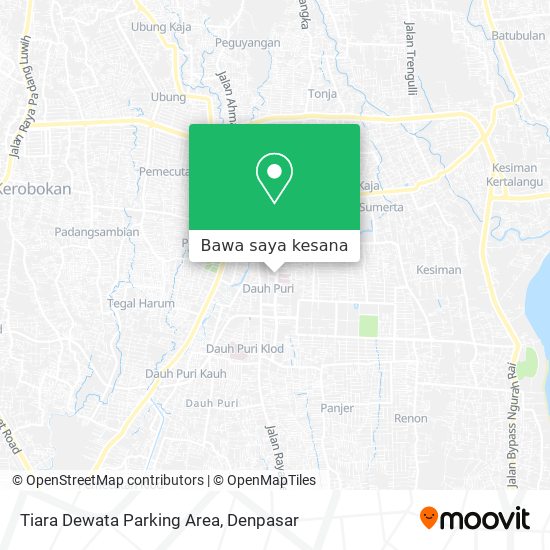 Peta Tiara Dewata Parking Area