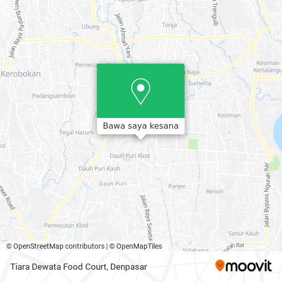 Peta Tiara Dewata Food Court