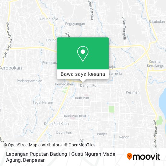 Peta Lapangan Puputan Badung I Gusti Ngurah Made Agung