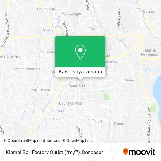 Peta Klambi Bali Factory Outlet (*my™)