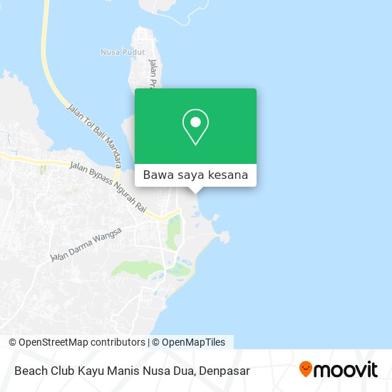 Peta Beach Club Kayu Manis Nusa Dua
