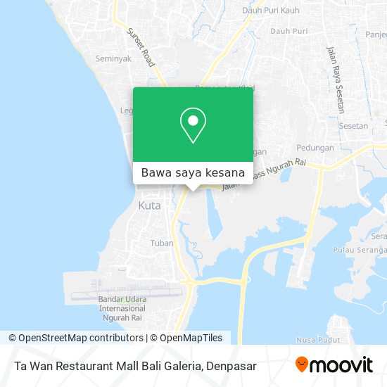 Peta Ta Wan Restaurant Mall Bali Galeria