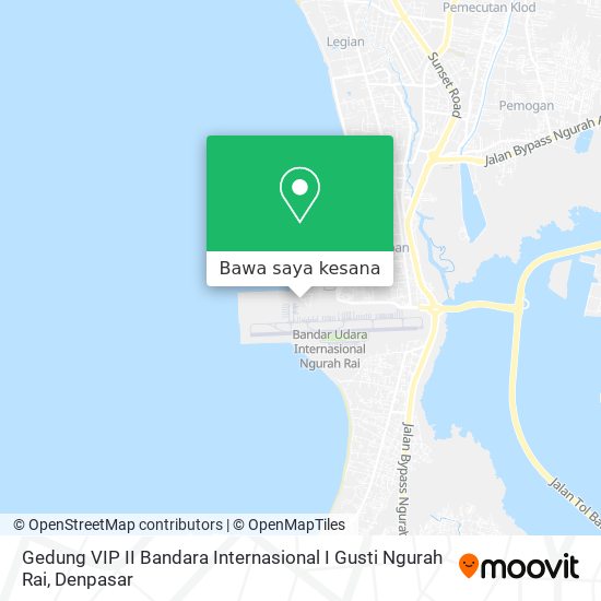 Peta Gedung VIP II Bandara Internasional I Gusti Ngurah Rai