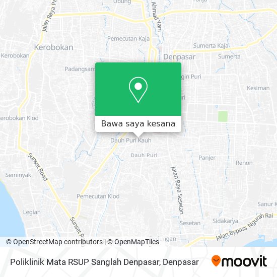 Peta Poliklinik Mata RSUP Sanglah Denpasar