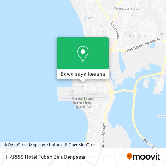 Peta HARRIS Hotel Tuban Bali