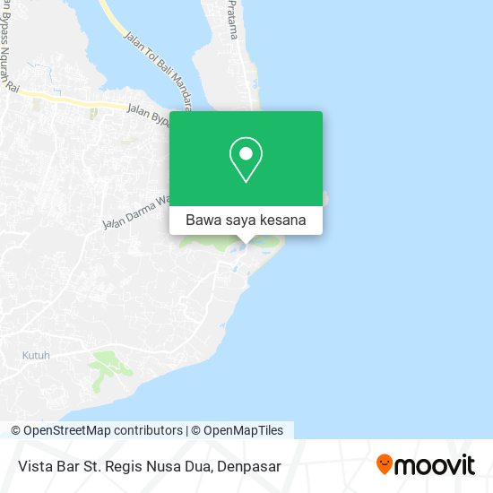 Peta Vista Bar St. Regis Nusa Dua