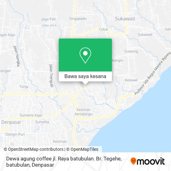 Peta Dewa agung coffee
jl. Raya batubulan. Br. Tegehe, batubulan