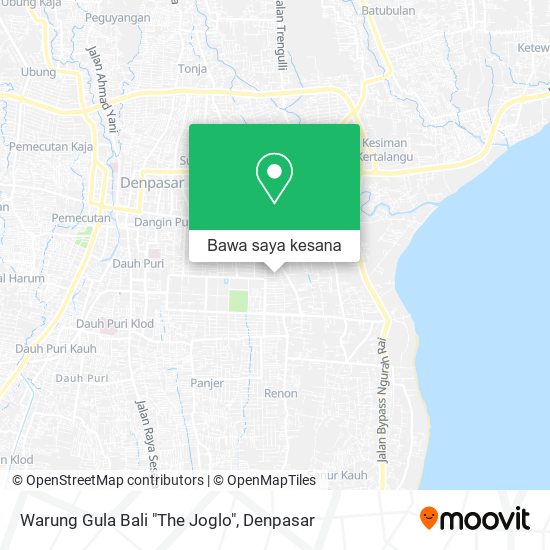 Peta Warung Gula Bali "The Joglo"