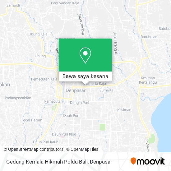 Peta Gedung Kemala Hikmah Polda Bali