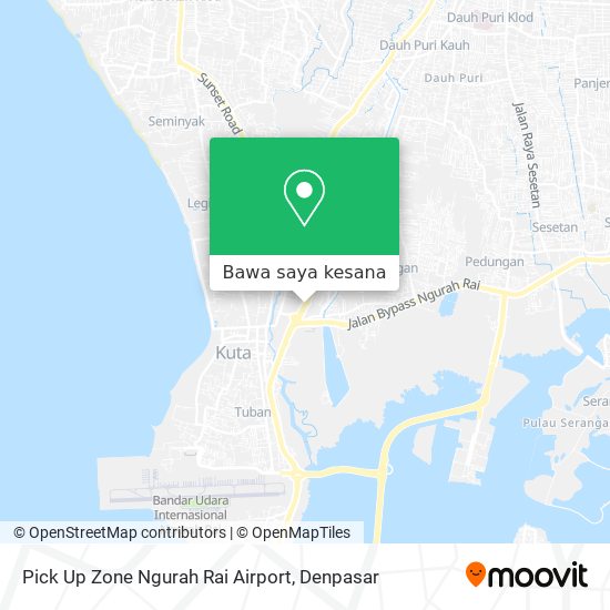 Peta Pick Up Zone Ngurah Rai Airport