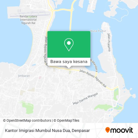 Peta Kantor Imigrasi Mumbul Nusa Dua
