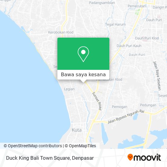 Peta Duck King Bali Town Square