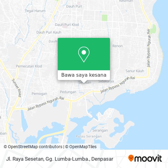 Peta Jl. Raya Sesetan, Gg. Lumba-Lumba.