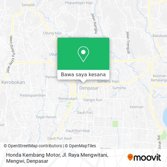 Peta Honda Kembang Motor, Jl. Raya Mengwitani, Mengwi