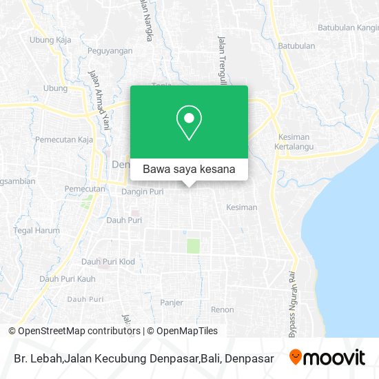 Peta Br. Lebah,Jalan Kecubung Denpasar,Bali